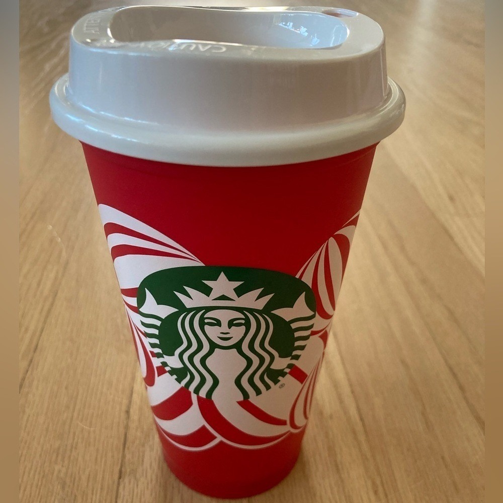 Starbucks 2024 Anniversary Red Mug 16oz Collectible Fandom Coffee Cup Hot Cocoa - Picture 8 of 9
